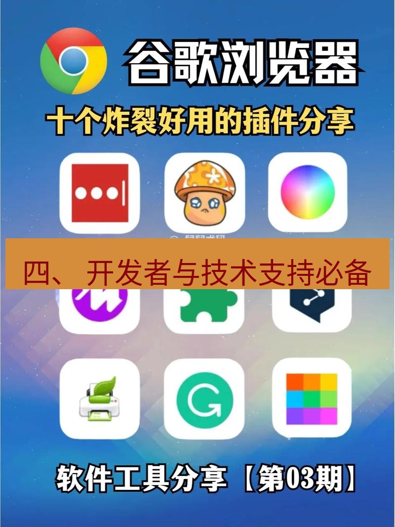 谷歌浏览器下载 四、 开发者与技术支持必备