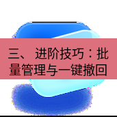 谷歌浏览器下载 三、 进阶技巧：批量管理与一键撤回